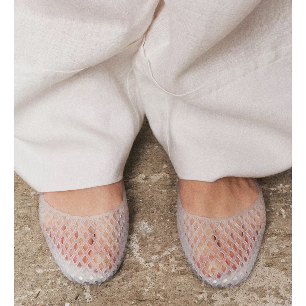 Zara Jelly Women's Ballet Flats — transparent color - Picture 1 of 6